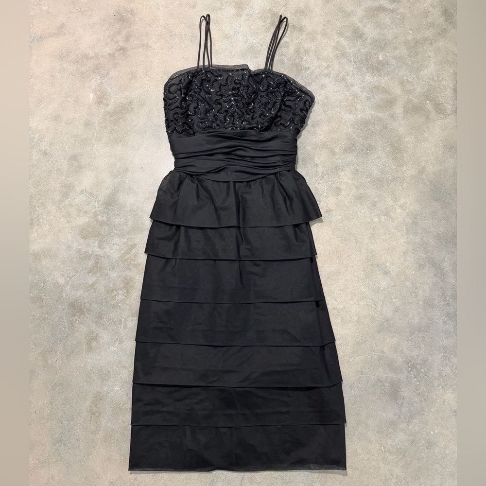 Vintage 1960’s Black Sequin Cocktail Dress
